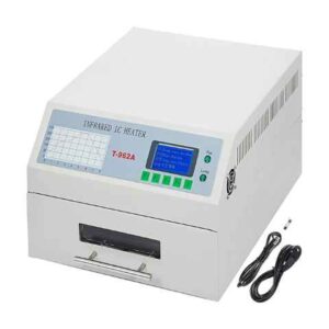 Reflow Oven T-962A Reflow Soldering Machine 300x320 mm (11.8 x 12.6 inch) Professional Automatic Infrared Heater